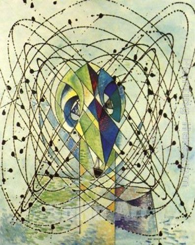 Max Ernst Young Man Intrigued by the flight of a non-euclidean fly painting - 2011 Max Ernst Young Man Intrigued by the flight of a non-euclidean fly art painting
